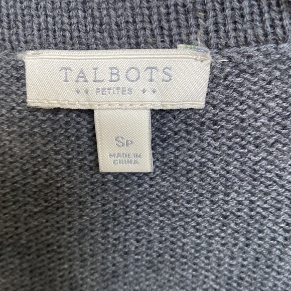 Talbots striped zip up sweater NWOT - Picture 3 of 6